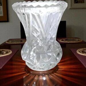 Crystal Saw Tooth Bud Vase/Toothpick Holder